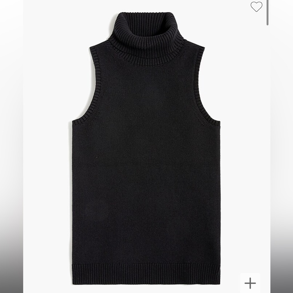 J. Crew Sleeveless Knit Turtleneck